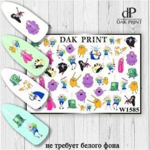 Наклейки для ногтей слайдер дизайн  W 1585
