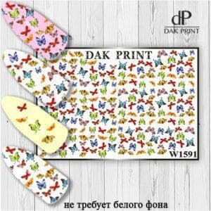 Наклейки для ногтей слайдер дизайн  W 1591
