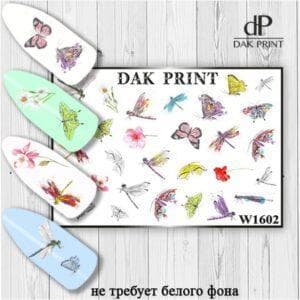 Наклейки для ногтей слайдер дизайн  W 1602