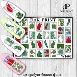 Наклейки для ногтей слайдер дизайн  W 1606