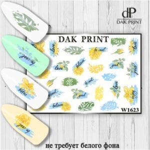 Наклейки для ногтей слайдер дизайн  W 1623