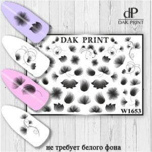 Наклейки для ногтей слайдер дизайн  W 1653