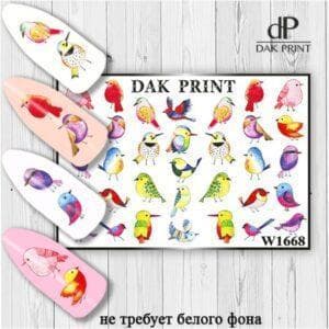 Наклейки для ногтей слайдер дизайн  W 1668