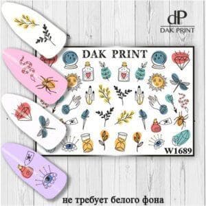 Наклейки для ногтей слайдер дизайн  W 1689