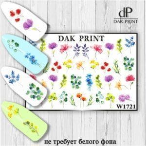 Наклейки для ногтей слайдер дизайн  W 1721