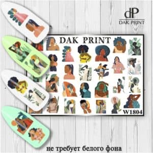 Наклейки для ногтей слайдер дизайн  W 1804