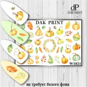 Наклейки для ногтей слайдер дизайн  W 1821