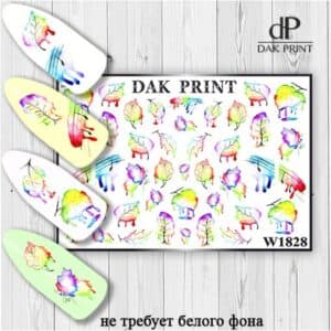 Наклейки для ногтей слайдер дизайн  W 1828