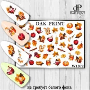 Наклейки для ногтей слайдер дизайн  W 1872