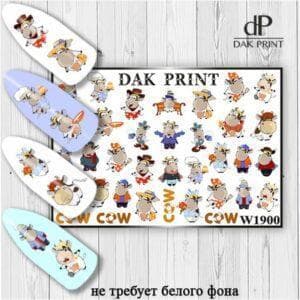Наклейки для ногтей слайдер дизайн  W 1900
