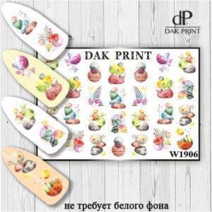Наклейки для ногтей слайдер дизайн  W 1906