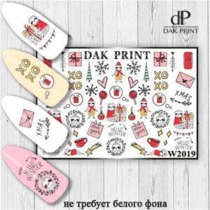 Наклейки для ногтей слайдер дизайн  W 2019