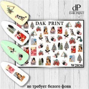 Наклейки для ногтей слайдер дизайн  W 2036