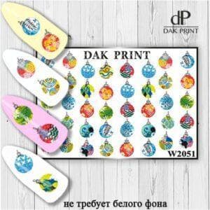 Наклейки для ногтей слайдер дизайн  W 2051