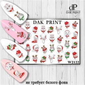 Наклейки для ногтей слайдер дизайн  W 2122