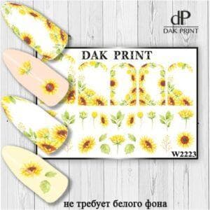 Наклейки для ногтей слайдер дизайн  W 2223