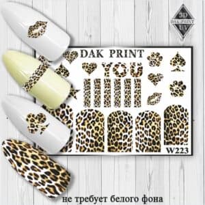 Наклейки для ногтей слайдер дизайн W 223