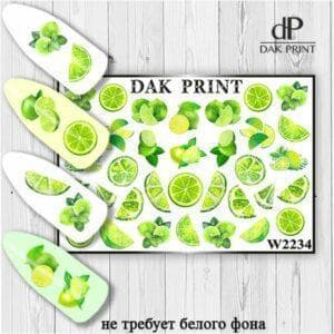 Наклейки для ногтей слайдер дизайн  W 2234