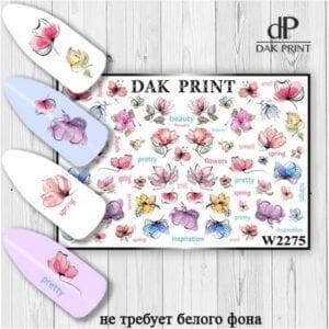 Наклейки для ногтей слайдер дизайн  W 2275