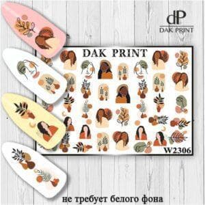 Наклейки для ногтей слайдер дизайн  W 2306