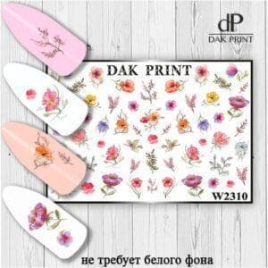 Наклейки для ногтей слайдер дизайн  W 2310