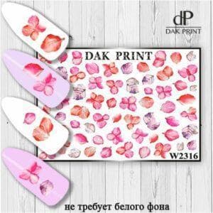 Наклейки для ногтей слайдер дизайн  W 2316
