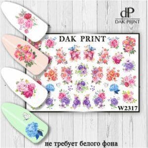 Наклейки для ногтей слайдер дизайн  W 2317