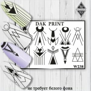 Наклейки для ногтей слайдер дизайн W 238b