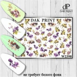 Наклейки для ногтей слайдер дизайн  W 2398