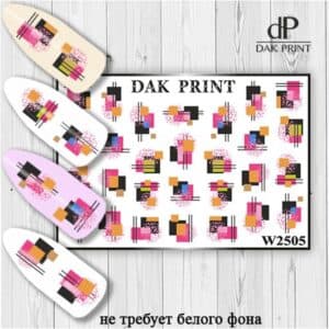 Наклейки для ногтей слайдер дизайн  W 2505