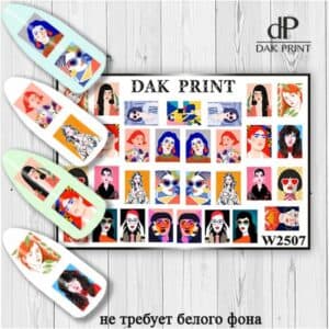 Наклейки для ногтей слайдер дизайн  W 2507