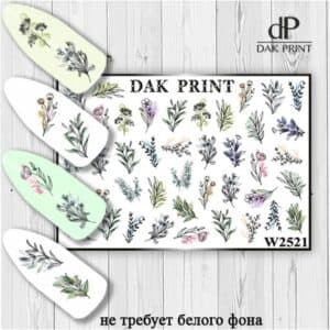 Наклейки для ногтей слайдер дизайн  W 2521