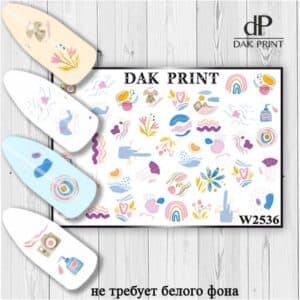 Наклейки для ногтей слайдер дизайн  W 2536