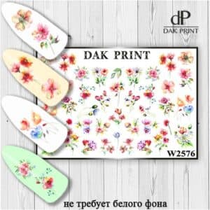 Наклейки для ногтей слайдер дизайн  W 2576