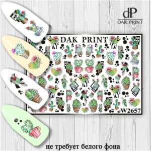 Наклейки для ногтей слайдер дизайн  W 2657