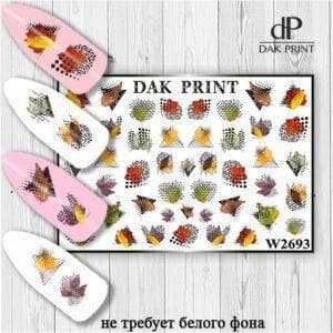 Наклейки для ногтей слайдер дизайн  W 2693