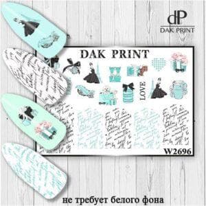Наклейки для ногтей слайдер дизайн  W 2696