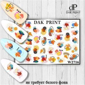 Наклейки для ногтей слайдер дизайн  W 2716