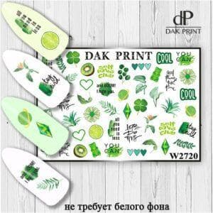 Наклейки для ногтей слайдер дизайн  W 2720