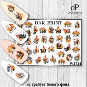 Наклейки для ногтей слайдер дизайн  W 2724
