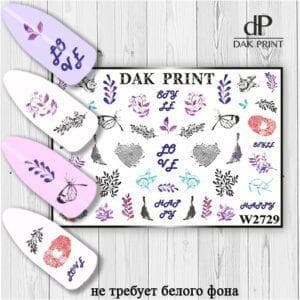 Наклейки для ногтей слайдер дизайн  W 2729