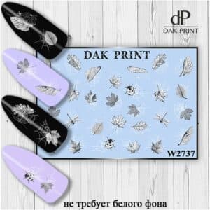 Наклейки для ногтей слайдер дизайн  W 2737