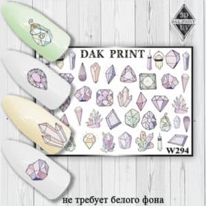 Наклейки для ногтей слайдер дизайн W 294