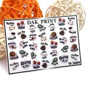Наклейки для ногтей слайдер дизайн  W 3009