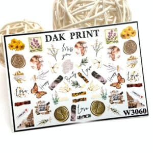 Наклейки для ногтей слайдер дизайн  W 3060