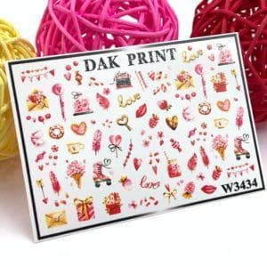 Наклейки для ногтей слайдер дизайн  W 3434