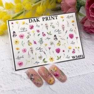 Наклейки для ногтей слайдер дизайн  W 3491