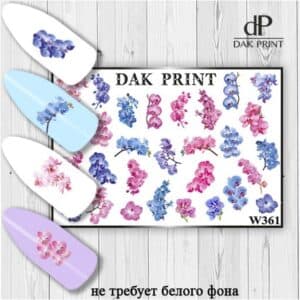 Наклейки для ногтей слайдер дизайн  W 361