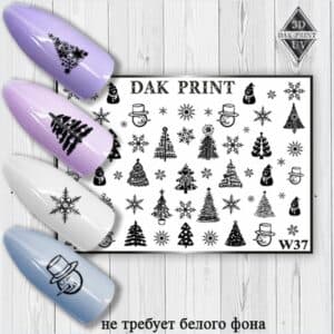 Наклейки для ногтей слайдер дизайн W 37b