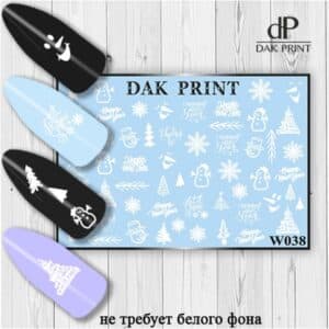 Наклейки для ногтей слайдер дизайн W 38w